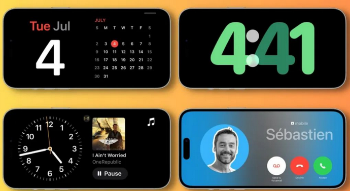 靖远苹果手机维修分享iOS17横屏充电待机显示有什么好处 