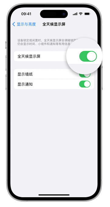 靖远苹果14维修店分享如何自定义 iPhone 14 Pro 常亮显示屏 