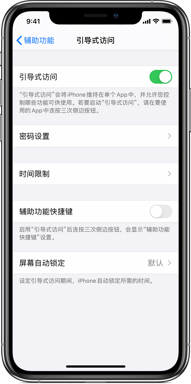 靖远苹果手机维修分享如何在 iPhone 上退出引导式访问 