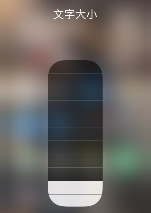 靖远苹果手机维修分享小技巧：在 iPhone 控制中心快速调节字体大小 